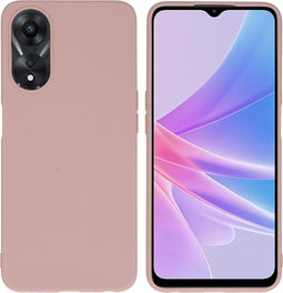 iMoshion Hoesje Geschikt voor Oppo A78 Hoesje Siliconen - iMoshion Color Backcover - roze