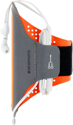 Mobiparts Comfort Fit - Sport Armband - Lichtgewicht ademend materiaal - Neon Oranje