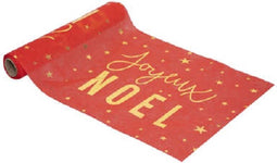 Loper tafel Kerst rood - 28 x 500 cm - Tafelloper - Kerstmis