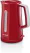 Bosch TWK3A014 - Waterkoker - 1,7L - 2400W - Kunststof/RVS - Snoerloos - 360 graden draaibaar - Automatische uitschakeling - Droogkookbeveiliging