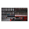 SCS 1/2 Module de douilles, 86 pcs, modules systme 1.1/3 KS Tools