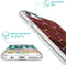 iMoshion Hoesje Geschikt voor iPhone SE (2022) / SE (2020) / 8 / 7 / 6s / 6 Hoesje Siliconen - iMoshion Design hoesje - Goud / Rood / Brick Red Honeycomb