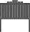 vidaXL - Hoofdbord - 106x4x110 - cm - massief - grenenhout - grijs