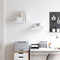vidaXL - Wandschappen - zwevend - 40x23,5x3,8 cm - MDF - wit (2 stuks)