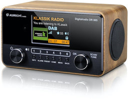 Albrecht DR 865 - Seniorenradio - DAB + en FM - Retro houtlook
