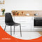 Alterego Feliz - Designer Stoel - Zwarte Binnen- & Buitenstoel - 52.5x48x88cm