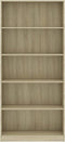 vidaXL - Boekenkast - met - 5 - schappen - 80x24x175 - cm - bewerkt - hout - sonoma - eik