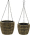 Hanging planter polyrattan round outdoor per stukKSD