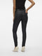 VERO MODA VMSEVEN NW SS SMOOTH COATED PANTS NOOS - Dames Broek - Slim Fit - Gecoat effect - Maat XXL X L32
