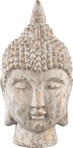 PTMD sema bruin cement boedha hoofd standbeeld l