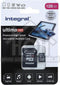 Integral - Premium Micro SDXC V30 UHS-I U3 - 128GB 100MB/s read 90MB/s write (incl. SD-adapter)
