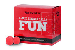Tafeltennisballen Rood Heemskerk Fun - Per 100 stuks