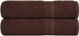 vidaXL - Douchehanddoeken - 2 - st - 70x140 - cm - 360 - g/m² - 100% - katoen - bruin