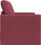 vidaXL - Vloersofa - Bed - 2-in-1 - Bordeauxrood - 74x77x81 - cm - Stof
