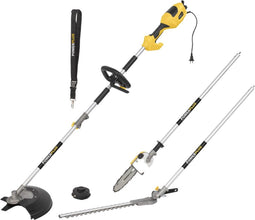 Powerplus POWXG3020 - 4-in-1 Elektrisch Tuingereedschap - 1000 W Haagschaar Grastrimmer Kettingzaag Bosmaaier