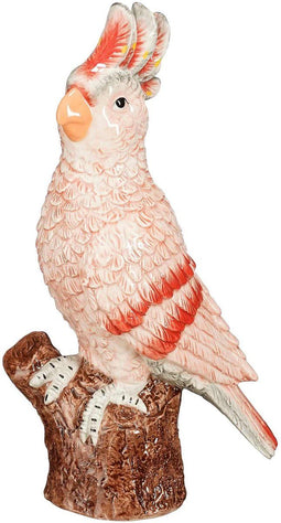 Mica Decorations Decoratief Object Papagaai - 18x12x32.5 cm - Dolomiet - Roze