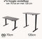 Infinity Goods Zit Sta Bureau - Elektrisch Verstelbaar - 70-120 cm - Zwart