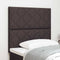Stoffen Hoofdbord Geometric Handmatig Donkerbruin 100 cm Stof