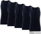 Milanoro - Set van 5 extra lange singlets voor heren - 100% katoen - Lichtgrijs (5 stuks)