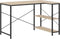 vidaXL - Computerbureau - 110x72x70 - cm - bewerkt - hout - zwart - en - eikenkleurig