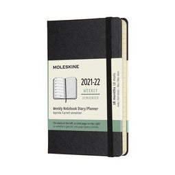 Moleskine 18 Maanden Agenda - 2021/22 - Wekelijks - Pocket - Hardcover - Zwart