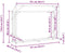 vidaXL - Haardhoutrek - met - regenhoes - 151x40,5x110,5 - cm - staal