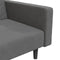 vidaXL - Slaapbank - 2-zits - met - 2 - kussens - fluweel - donkergrijs