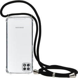 Mobiparts Lanyard Case Samsung Galaxy A22 5G (2021) - Verstelbaar koord - Transparant