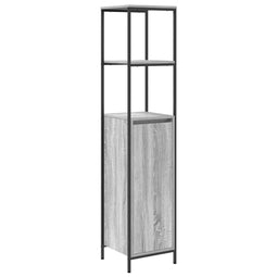 vidaXL - Badkamermeubel - met - planken - 36x35x165 - cm - grijs - Sonoma