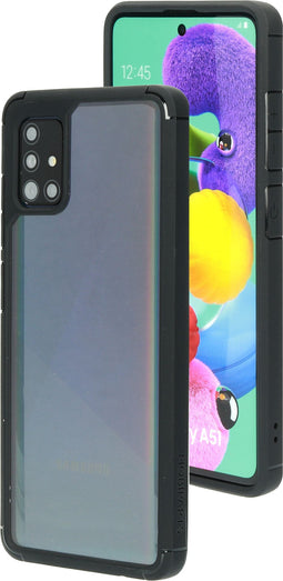 Mobiparts Rugged Clear Case - Samsung Galaxy A51 (2020) - Shockproof TPU - Zwart