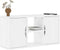 vidaXL - Tv-meubel - ODDA - 79x24x40 - cm - massief - grenenhout - wit