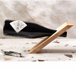 HOCHO Beukenhouten Balans Wijnhouder - Minimalistisch Design - 250x80x20 mm