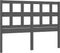 vidaXL - Hoofdbord - 185,5x4x100 - cm - massief - grenenhout - grijs
