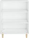 vidaXL - Dressoir - 69,5x32,5x90 - cm - bewerkt - hout - wit