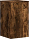 vidaXL - Plantenstandaards - 2 - st - 30x30x50 - cm - bewerkt - hout - gerookt - eiken