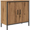vidaXL - Wastafelkast - 60x30x60 - cm - bewerkt - hout - artisanaal - eikenkleurig