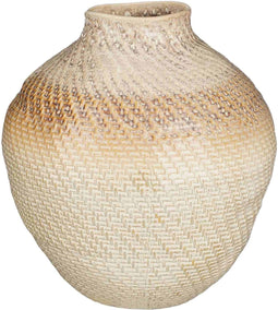 Mica Decorations Vaas Faye - 36.5x36x38 cm - Keramiek - Bruin