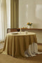 Laura Ashley Tafelkleed - Tafellaken - Kitchen Linen Collectables - Oil Geel - Streep - 140x240cm