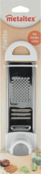 Metaltex - Knoflookrasp - Nootmuskaatrasp - Duetto Rasp - RVS met Handgreep - Keukenrasp