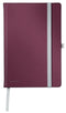 Leitz Style Notitieboek A5 Gelijnd - met Harde Kaft - 100 Grams Papier - Granaat Rood