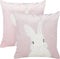 IBERIS - Sierkussen set van 2 - Roze - 45 x 45 cm - Polyester