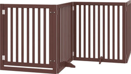 vidaXL - Hondenhek - inklapbaar - 4 - panelen - 320 - cm - populierenhout - bruin