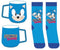 Sonic the Hedgehog - beker & sokken set - one size fits most - blauw