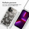 iMoshion Hoesje Geschikt voor iPhone 13 Pro Max Hoesje Met Koord - iMoshion Design Hoesje met Koord - Transparant / Butterfly