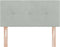 vidaXL - Hoofdbord - met - Knopen, - Geplooid, - Lichtgrijs, - 80 - cm, - Fluweel