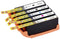 Renkforce RF-5628792 - Inktcartridge - Vervangt Canon PGI-580PGBK CLI-581BK CLI-581C CLI-581M CLI-581Y - Zwart (5-pack)