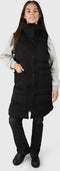 Brunotti Kalani - Lange Puffer Bodywarmer - Gerecycled materiaal - Zwart (L)