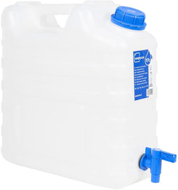 vidaXL - Watertank - met - kraan - 15 - L - kunststof - transparant