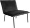 Kick fauteuil Velvet Lola - Antraciet