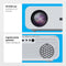 Auronic Beamer - Mini Beamer - 10.000 Lumen - WiFi - 1080P Full HD - Inclusief projectiescherm - Wit